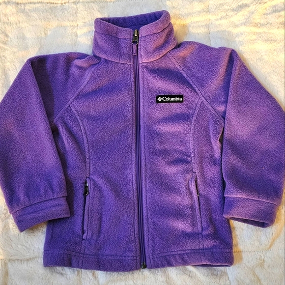 Columbia Girls Fleece Zip-Up Size 4/5 (XXS) - Picture 1 of 5